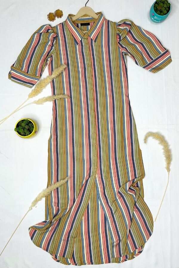 Sunset Stripes Dress