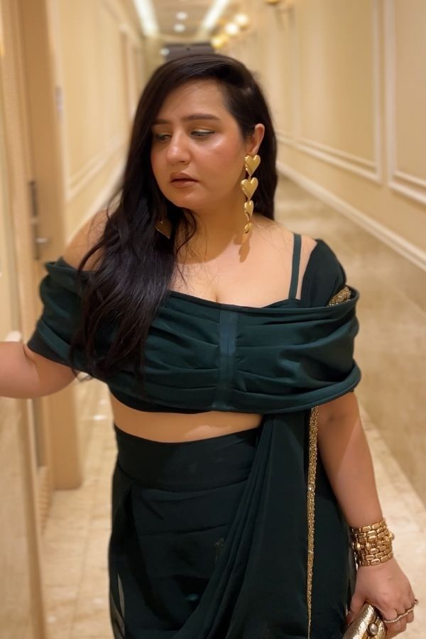 Dark Romance Saree