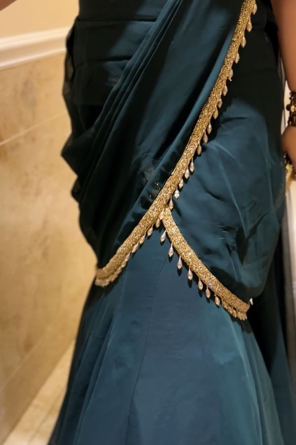 Dark Romance Saree