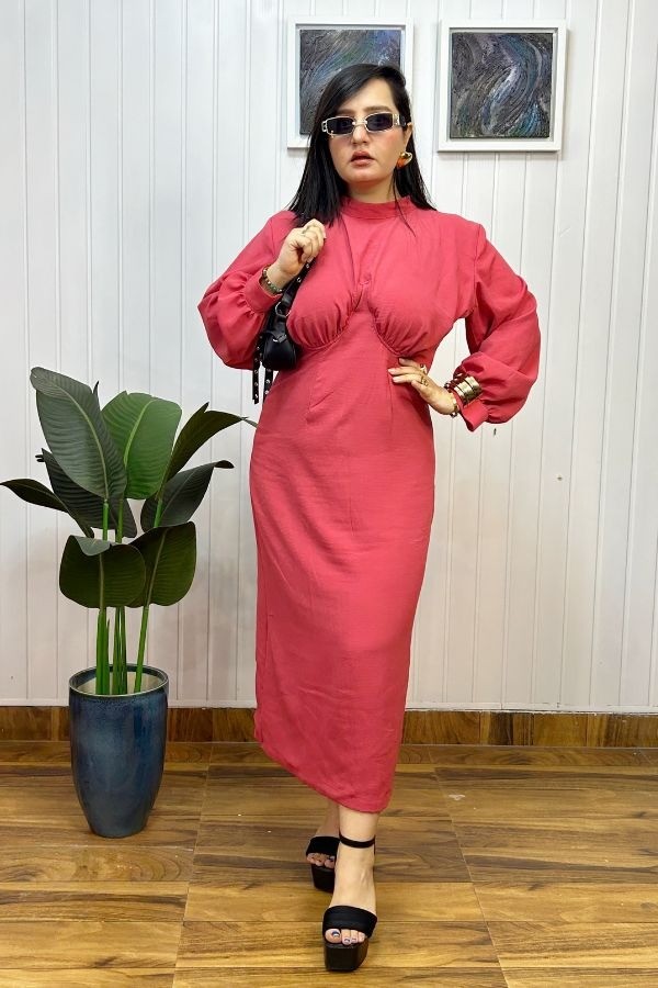 Grace in Mauve Dress