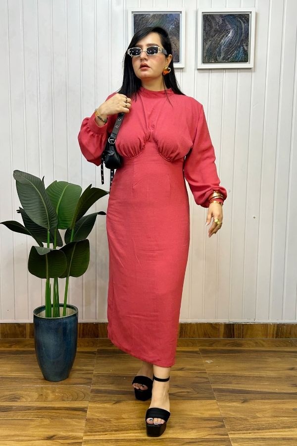 Grace in Mauve Dress