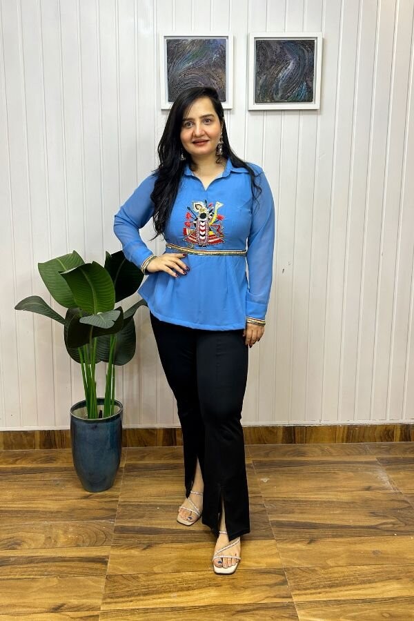 Kanhaji Embroidered Top