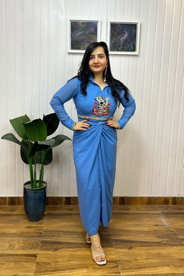 Kanhaji Embroidered Skirt