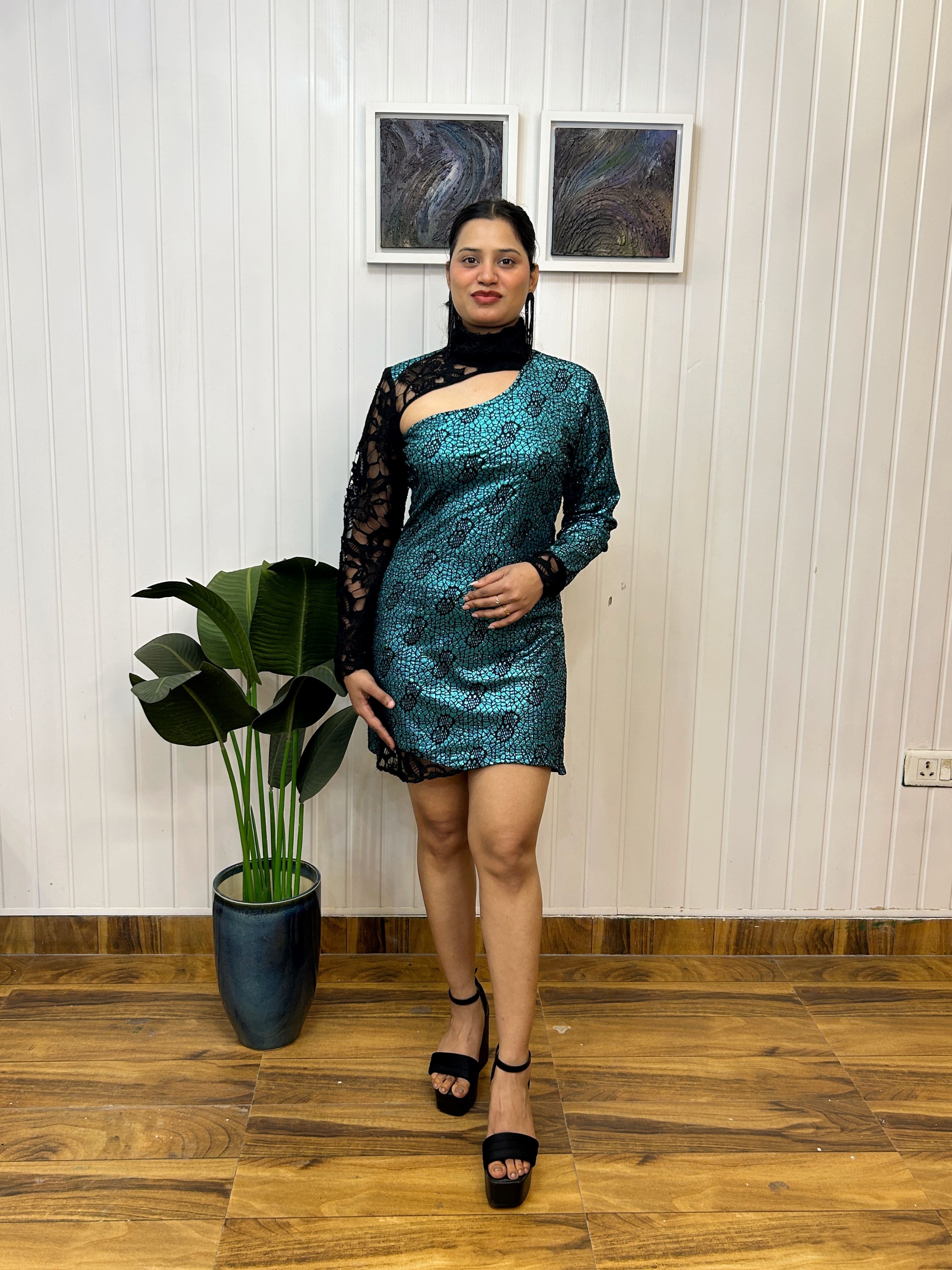 Crochet Glitter dress