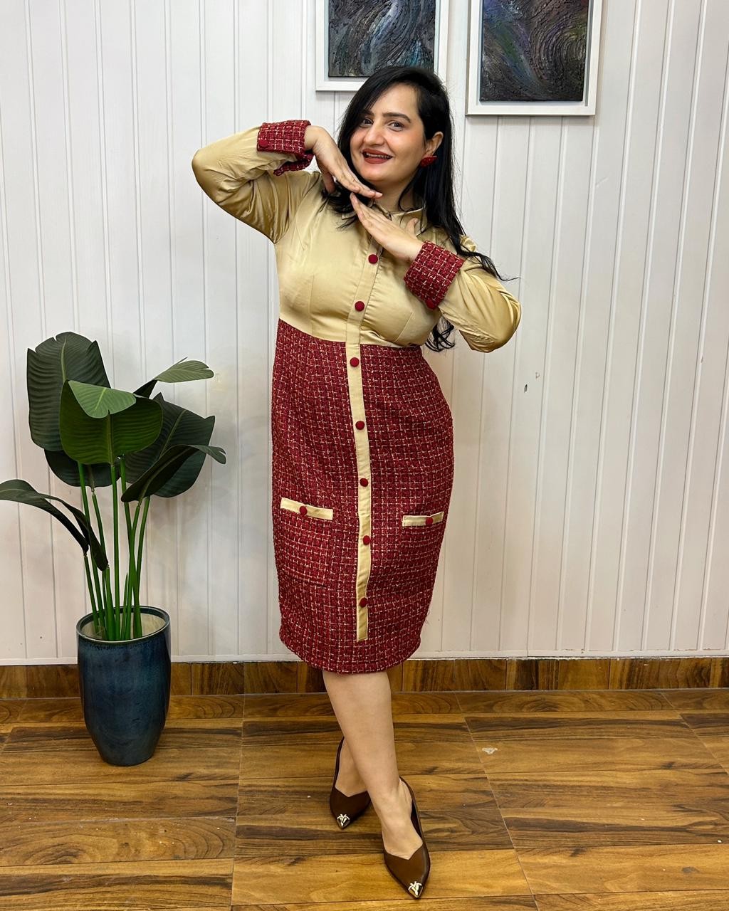 The Regent Tweed Dress