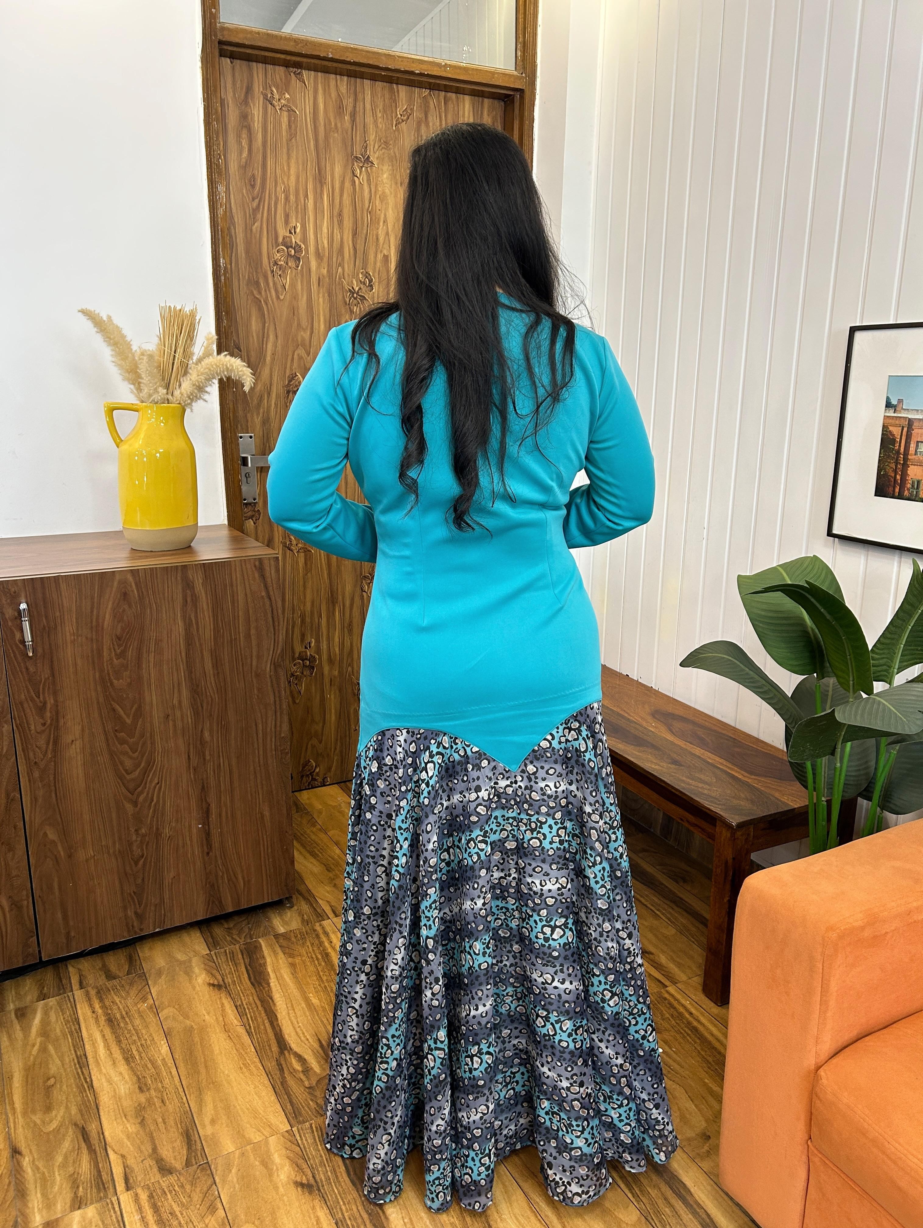 Ocean Bloom Fusion Dress