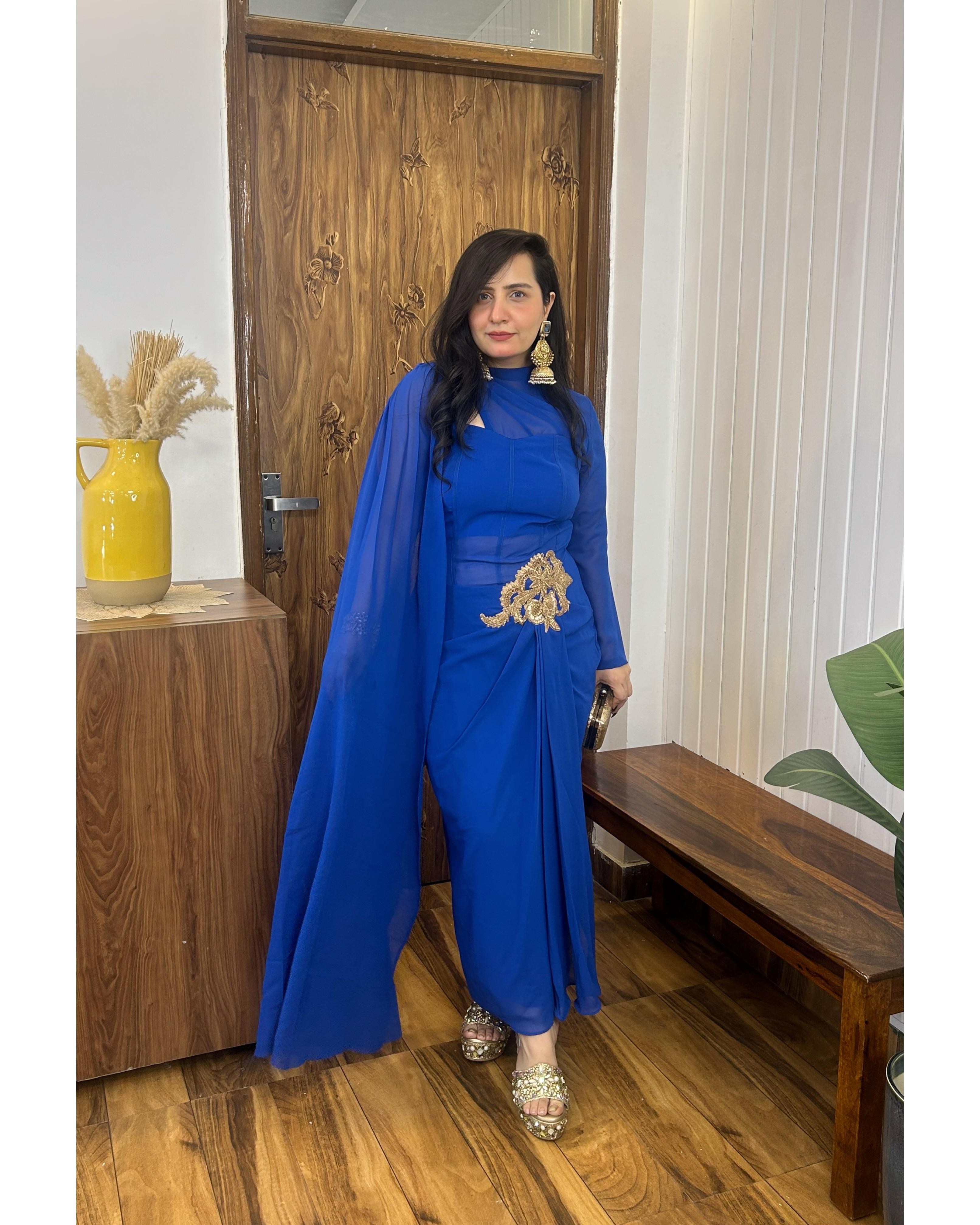 Neel Noor Draped Dress