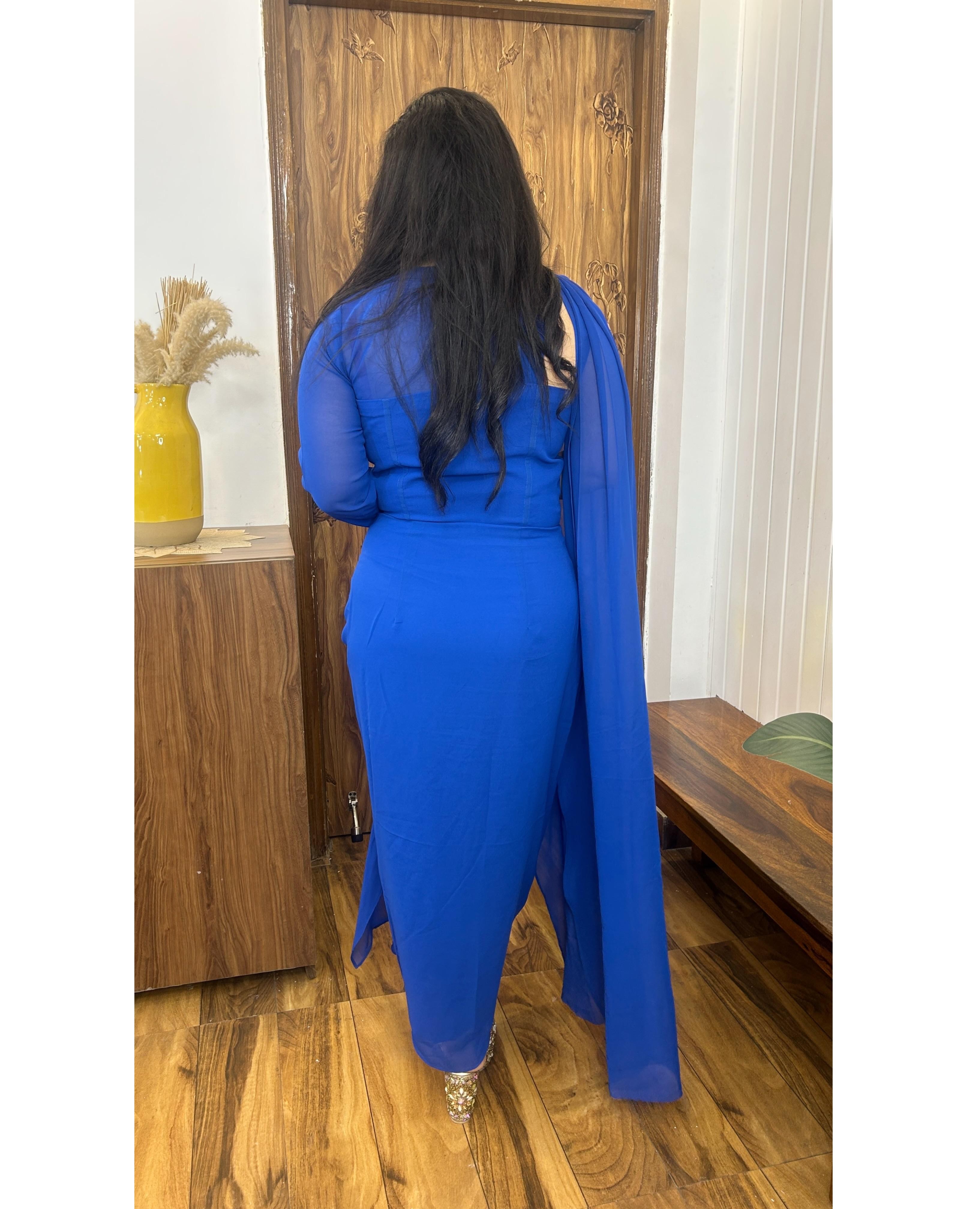 Neel Noor Draped Dress
